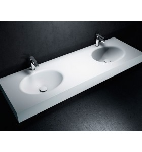 DOBLE LAVABO DE CORIAN® OVAL